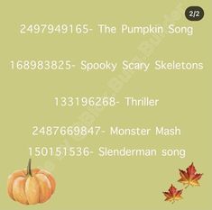 the pumpkin song is written in english and spanish