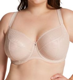 Sultry, full coverage underwire balcony bra has strategic seaming that keeps the bust positioned and centered in semi-sheer, diamond patterned lace cups. Fully adjustable straps provide a wonderful fit. Made of nylon/elastane. Multipart, unlined (unpadded), underwire cups shape and support with sturdy, non-stretch lace. Top edge of cup has fine mesh backing for better coverage. Angled and vertical seams shape and center the breast in cup. Deeper wire gives you more coverage and lasting comfort. Beige Underwire Nursing Bra With Medium Bust Support, Beige Full Cup Bra With Medium Bust Support, Beige Full Cup Bra With Removable Cups, Beige Full Cup Bra Partially Lined, Beige Padded Underwire Bra, Beige Full Coverage Bra Partially Lined, Beige Full Cup Padded Bra, Beige Full Coverage Partially Lined Bra, Beige Underwire Bra With Removable Pads