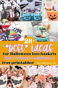 halloween party ideas for kids and friends with free printables to make them look like they