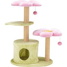 Product Description 1 TOP PERCHES & BALL 2 SPACIOUS PLATFORM 3 ROUND CONDO 4 SISAL COVERED POST 5 PET-FRIENDLY MATERIALS 's Tips How to Choose a Suitable Cat Tree For Your Family? Size and shape: Some cat trees have different shapes and designs, which can be selected according to your preferences.Quality and Durability: An excellent cat tree should be sturdy and durable. Choosing a high-quality cat tree allows your cat to play and rest safely.The height of the cat tree: A moderately high cat tre Cute Cat Accessories, Aesthetic Cat Tree, Flower Cat Tree, Small Cat Tree, Flower Bushes, Condo House, Cat Tree House, Pet Play, Flower Cat