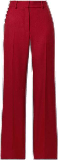 Red Elegant Formal Dress Pants, Elegant Red Formal Dress Pants, Classic Formal Red Pants, Classic Red Formal Pants, Luxury Red Fitted Bottoms, Tailored Red Dress Pants For Formal Occasions, Classic Tailored Red Bottoms, Tailored Classic Red Bottoms, Luxury Fitted Red Bottoms