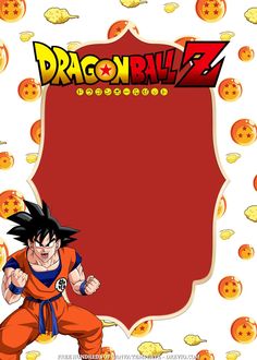 the dragon ball z character is in front of an orange background