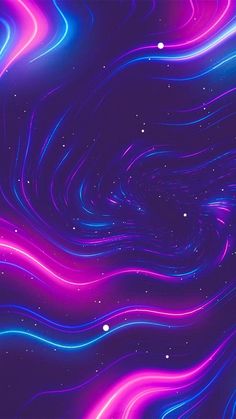 an abstract background with wavy lines and stars