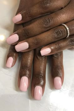 Soft Colour Nails, Dnd Swatches, Pastel Nails Pink, Dnd Gel Nail Polish, Short Classy Nails, Pastel Pink Nails, Old Money Nails, Natural Acrylic Nails