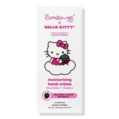 Hello Kitty Moisturizing Hand Crème Chocolate Covered Strawberry - The Crème Shop | Ulta Beauty The Creme Shop Hello Kitty, Creme Shop Hello Kitty, Shop Hello Kitty, Chocolate Covered Strawberry, Makeup To Buy, Girly Accessories