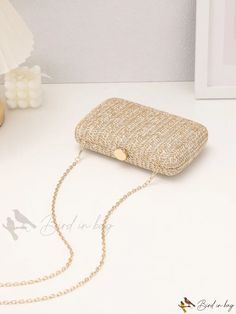 Bird in Bag - Beach Vacation Mini Purse Elegant Straw Bag For Day Out, Elegant Beige Clutch For Summer, Gold Straw Bag For Summer, Elegant Rectangular Straw Bag For Spring, Trendy Gold Bag For Vacation, Trendy Gold Vacation Bag, Beige Evening Bags For Summer, Elegant Rectangular Straw Bag For Day Out, Summer Party Beige Clutch