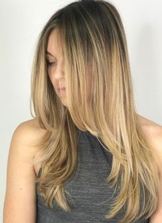 Brown Ombre Hair, Long Layered Hair, Haircuts For Long Hair, Haircuts For Fine Hair, Long Hair Cuts, Layered Hair, Curly Hair Styles Naturally, Fine Hair