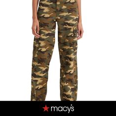 in stock Levis Women, Juniors Jeans, Army Green, Cargo Pants, Retro Fashion, Levi's, Camo, Pick Up, High Rise