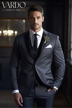 >>ORIGINAL ARTWORK AND CONTENT, PLEASE DO NOT COPY<< Men Suits, Suits For Man, Elite Dark Grey Three-Piece Tuxedo Suit for Men, Wedding Suit, Double Breasted, Formal Fashion Slim Fit Suit Elevate your style with our exquisite Dark Grey Three Piece Tuxedo Suit for men, meticulously crafted for those who appreciate sophistication. Perfect for weddings, galas, and formal occasions, this premium suit exudes timeless elegance. 🌟 Key Features: Tailored Fit: Impeccably crafted for a flattering silhouette. High-Quality Fabric: Luxurious dark grey fabric that feels as good as it looks. Versatile Elegance: A three-piece ensemble for a refined and versatile wardrobe addition. 👔 Why Choose Our Tuxedo Suit? Make a statement with our meticulously designed tuxedo suit that combines modern style with cl Wedding Men Suit Modern, Modern Men Suit Fashion, Premium Suits For Men, Dark Suits For Men Wedding, Wedding Suits Men Black Tuxedos, Gray Tuxedo For Men, Suits For Men Reception, Men Suit Ideas Color Combos, Dark Grey Tuxedo Wedding