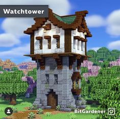 Minecraft Watchtower, Case Minecraft, Minecraft Castle