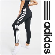 A Gym Staple That'll See You Through Any Workout, These Stretchy Leggings Are Detailed With Adidas' Iconic 3-Stripes And Trefoil Logo. 27" Inseam; 93% Cotton, 7% Elastane Machine Wash, Tumble Dry Imported Adidas Activewear With Three Stripes For Spring, Adidas Spring Activewear With Three Stripes, Fitted Adidas Activewear With Three Stripes Branding, Fitted Adidas Activewear With Three Stripes, Fitted Adidas Striped Activewear, Adidas Sportswear Leggings With Three Stripes, Adidas Sporty Leggings With Three Stripes Branding, Sporty Adidas Leggings With Three Stripes Branding, Adidas Sporty Leggings With Three Stripes