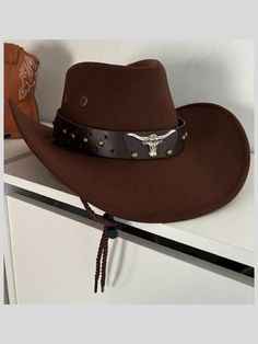 Step into the spotlight with our handmade suede cowboy hat - a customer favorite! ✨ Artisanal Craftsmanship: Each hat is carefully handcrafted, ensuring exceptional quality and character. ✨ Versatile Design: Perfect for all genders and head sizes, even accommodating larger sizes up to 61cm. ✨ Statement Piece: Ideal for concerts, events, and everyday fashion statements. Key Features: * Premium polyester with a luxurious suede-like finish * Wide brim design for that classic Western look * Carefull Western Style Cap For Country Events, Western Style Brown Cap Costume Hat, Brown Cap For Western-themed Events, Brown Cap Felt Hat For Rodeo, Western Flat Brim Costume Hat For Rodeo, Adjustable Western Brown Costume Hats And Headpieces, Western Style Adjustable Brown Costume Hat, Brown Felt Cap For Rodeo, Adjustable Brown Western Costume Hat