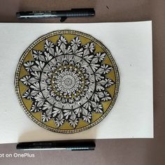 After long gap went back to basics - Pen Mandala. Featuring black - gold mandala #mandalapassion #penmandalaart Pen Mandala, Gold Mandala, Back To, Mandala Art, Gap, Pen