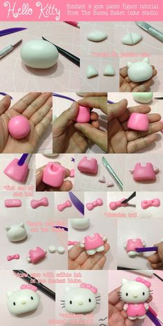 the instructions for making hello kitty soaps