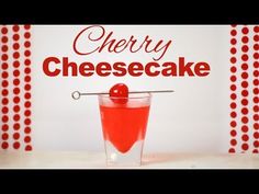 How To Make A Cherry Cheesecake Shot | Drinks Made Easy Cherry Vodka Jello Shots, Cherry Cheesecake Shots Alcohol, Cherry Vodka Cocktail Recipes, Cherry Bounce Cocktail, How To Make Cocktails, Cherry Heering Cocktail, Make Cocktails, Cocktails At Home, Long Drink