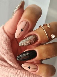 February Nails, Heart Nails, Chic Nails, Nail Arts, Valentine's Day Nails, Valentines Nails, Gorgeous Nails, Flower Nails, Blue Nails