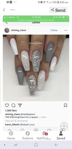 Love love love French Pedicure, Christmas Nail, Coffin Nails Designs, Pretty Acrylic Nails, Art Christmas, Fancy Nails, Dope Nails, Nail Arts