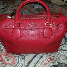 Small Coach Satchel. Very Clean. Tried It A Couple Of Times, It Was Just To Small For Everyday Use. Classic Red Coach Satchel, Coach Satchel, Bags Coach, Coach Purse, Coach Purses, Kate Spade Top Handle Bag, Coach Bags, A Couple, Satchel