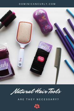 which hair tools necessary for naturally curly hair? Natural Hair Tools, Curly Hair Tools, Healthy Curls, Curly Hair Accessories, Hair Care Tools, Naturally Curly Hair, Healthy Natural Hair, Curl Pattern, Bad Hair Day