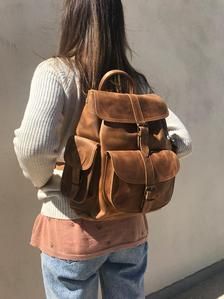 Deep Brown Leather Backpack Leather Rucksack Backpack Women | Etsy Brown Rectangular Leather Backpack With Pockets, Brown Leather Rectangular Backpack With Pockets, Brown Leather Everyday Backpack With Pockets, Brown Leather Backpack With Pockets For Everyday, Handmade Leather Backpack, Brown Leather Backpack, Leather Rucksack, Rucksack Backpack, Backpack Women