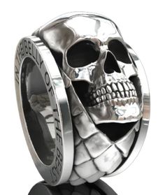 A true soldier isn't afraid to die in battle if it means keeping his honor. Wear this symbol proudly with our skull snake ring for men! Welcome gents this beautiful ring is for you fans of snakes, these beautiful and scary creatures have been one of the oldest and most widespread mythological symbols, this crawling animal has been associated with some of the oldest rituals known to mankind, and represents the dualistic cosmology of good and evil. This fantastic-looking skull snake ring is full o Crawling Animals, Punk Rock Jewelry, Rock Style Clothing, Skull Rings, Studs Men, Rock Outfit, Skull Artwork, Biker Rings, Engraving Art