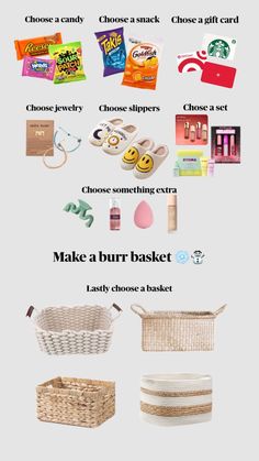 the contents of a basket are shown in this graphic diagram, which shows how to use it