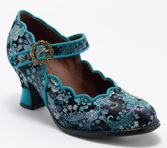 Add a feminine and flirty touch to your footwear collection with the Adodora heeled Mary Janes. No one could ever accuse this shoe of being a plain Jane -- it's crafted with a floral tapestry design, accented with a decorative buckle, and packed with personality! From Spring Step. Heeled Mary Janes, L'artiste By Spring Step, Plain Jane, Floral Tapestry, Mary Jane Heels, Footwear Collection, Tapestry Design, Mary Janes, Fashion Shoes