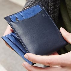 * Danish design
 * RFID-blocking technology keeps your private information safe
 * Genuine leather that gets better with age
 * Lucleon gift box included
 * Separate card holder Modern Blue Wallets For Gift, Foldable Bifold Wallet For Daily Use, Foldable Bifold Wallets For Daily Use, Blue Bifold Card Holder For Travel, Blue Trifold Wallet With Rfid Blocking For Everyday Use, Blue Trifold Wallet With Interior Card Slots, Classic Blue Wallet With Card Slots, Classic Blue Wallets With Card Slots, Modern Blue Trifold Wallet For Everyday