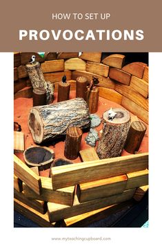 the words how to set up provocations on top of logs