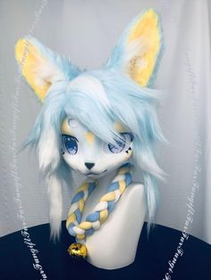 📌 A fully handmade fur head that can be customized for hair and facial colors, and even more. 💟 Introduction Wearing a kemono fursuit mask, usually seeing outside through the eyebrows. You can choose to buy a pre-made one directly on the picture, or you can choose to customize a unique one. 💟Features -Adjustable head circumference, suitable for head circumference up to 60 cm. -By using high-quality pupils, you can clearly see the outside. -Lightweight, easy to carry, and durable. -Every piece Fursuit Mask, Kemono Fursuit, The A Team, Head Covering, Head Circumference, Fantasy Creatures, Cosplay Costume, For Hair, Costume Accessories