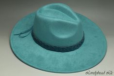 Light Turquoise Western Cowboy Hat, Country Hat, Western Hat, Rodeo Hat, Wild West Hat, Vintage Cowboy Hat, Cowgirl Hat Material: Synthetic Wool Size: 21 3/4 inches Turquoise Cowboy Hat, Blue Western Hat With Flat Crown, Adjustable Turquoise Country Hat, Turquoise Western Hat With Flat Brim, Handmade Blue Western Hat, Turquoise Western, Country Hats, Western Cowboy Hats, Vintage Cowboy