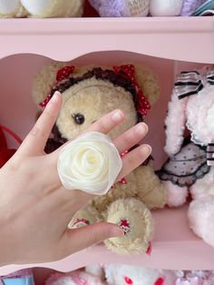 The price is for a ring only, others are not included. White Metal Flower Ring For Wedding, White Open Flower Ring For Formal Occasions, Chocolate Rings, Steampunk Fashion Male, Handmade Candy, Gothic Skirts, Chocolate Design, Hydrangea Purple, Pink Chocolate