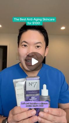 Dr. Daniel Sugai, MD, FAAD on Instagram: "Great holiday skincare gifts actually 😉 

Here is the list of products mentioned that came out to $101!
Morning routine ☀️ 
1️⃣CeraVe Hydrating Cream-to-Foam Cleanser 💦 
2️⃣Cetaphil Vit C Serum 🍊
3️⃣La Roche-Posay Toleriane Double Repair UV SPF 30 😎

Evening routine 🌙 
1️⃣Cleanse 🚿 
2️⃣No7 1% Pure Retinol
3️⃣Naturium Multi-Peptide Moisturizer

Happy Saturday! Hope this helps 🤙

#antiagingskincare #antiagingskincareroutine #affordableskincare #holidayskincare #skincareroutine #retinol #vitamincserum #hyperpigmentation #hyperpigmentationtreatment #wrinkletreatment #wrinkles"