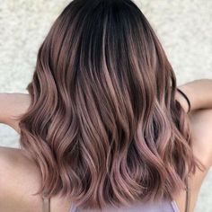 Bob Hair Color, Change Hair, Pink Highlights, Rose Gold Hair, Ombre Hair Color, Short Haircut