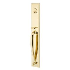 an image of a golden door handle on a white background