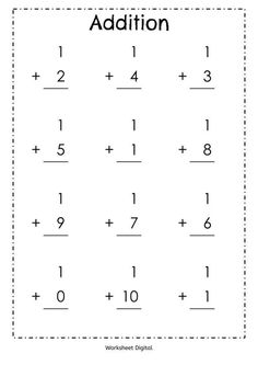 20 Printable Addition Worksheets for Preschool, Kindergarten, and 1st Grade Homeschool Math Addition Worksheets Kindergarten, Printable Addition Worksheets, 1st Grade Homeschool, Class Worksheets, Preschool Binder, Homeschooling Kindergarten, Frog Coloring, Teaching Board, Homeschool Preschool Activities