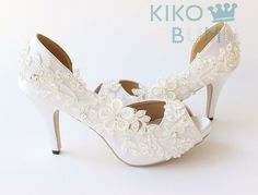 Description Item Information: +Handmade High Quality Women Bling and Lace Shoes. +Heel Height:  2" 3" +Shoes Size: US5, US5.5, US6, US6.5, US7, US7.5, US8, US8.5, US9,US9.5, US10. Handling and Shipping time: +1-3 days to ship the item +To most of countries, We use Express small package, it normally 7-15 working days! Feedback: +We work very hard for 5 star Positive Feedback. If there is a problem let us try to work it out for you.    I really want you to come back and shop with us. Low High Heels, Gel Nails Long, Design Café, Wedding Shoes Bride, White Wedding Shoes, White Fish, Peep Toe Shoes, Red Heels, Nails Short