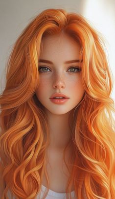 Peach Hair Colors, Cheveux Oranges, Redhead Art, Pretty Redhead, Peach Hair, Red Haired Beauty, Haircut Men, Red Hair Woman, Braided Styles