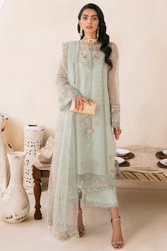 Festive Edit Luxe Pret'22 Arabian Wedding, Kurti Design, Eid Dresses, Desi Style, Organza Dupatta, Pakistani Dress Design