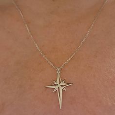 14K Gold North Star Necklace Star Signet Necklace Gold Polaris Star Pendants Christmas Gift Gift for Her BFF Gift Guidance Charm - Etsy Star-shaped Jewelry For Christmas Gift, Star-shaped Christmas Gift Jewelry, Christmas Star-shaped Jewelry Gift, Christmas Star Charm Jewelry, Signet Necklace, Polaris Star, North Star Necklace, Necklace Star, Bff Gift