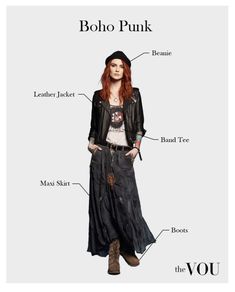 Boho Punk Outfits, Boho Rocker Chic, Punk Outfit, Boho Rocker