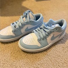 Size 6.5 Women Color: Cloud Blue Great Condition Women Jordans, Jordan Shoes Women, Breathable Blue Synthetic Jordan Shoes, Color Cloud, Womens Jordans, Shoes Women, Woman Colour, Jordan Shoes, Athletic Shoes