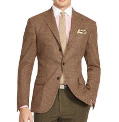 $798 Polo Ralph Lauren X-Large Brown Tweed Blazer Jacket Houndstooth Coat 44 VTG | eBay