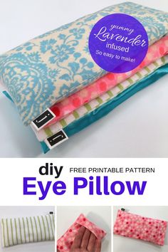 the diy eye pillow is easy to make