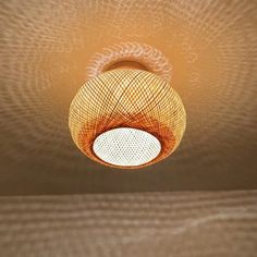 a light that is hanging from the ceiling