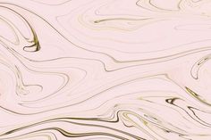 an abstract pink and gold background with wavy lines