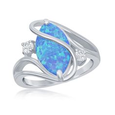 [Diamond Engagement Rings, Diamond Stud Earrings, and Gold Jewelry Online]-Angelucci Jewelry Boulder Opal Ring, Australian Boulder Opal, Opal Engagement, Right Hand Rings, Engagement Rings Opal, Twist Ring, Cz Ring, Blue Rings, Opal Jewelry