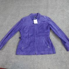 The Color Is Bluish Purple Check Photos For Detailed Condition And Measurements Flaw Free; Ships Next Business Day; Fitted Ralph Lauren Spring Outerwear, Ralph Lauren Spring Long Sleeve Blazer, Blue Ralph Lauren Workwear Outerwear, Ralph Lauren Long Sleeve Blazer For Spring, Ralph Lauren Blue Outerwear For Work, Purple Long Sleeve Leather Jacket For Spring, Bluish Purple, Purple Suede, Polo Sport