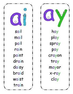 two bookmarks with different words on them, one in purple and the other in green