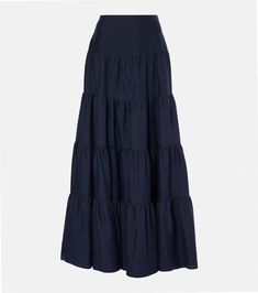 Morse tiered linen maxi skirt Maxi Skirt Colorful, Tired Maxi Skirt, Dark Blue Maxi Skirt, Navy Blue Maxi Skirt, Blue Long Skirt, Navy Maxi Skirt, Maxi Skirt Blue, Linen Maxi Skirt, Blue Maxi Skirt